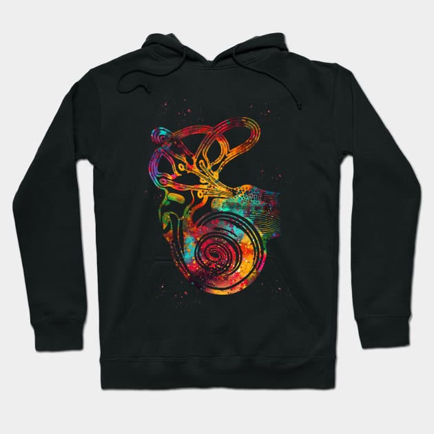 Ear anatomy Hoodie by erzebeth